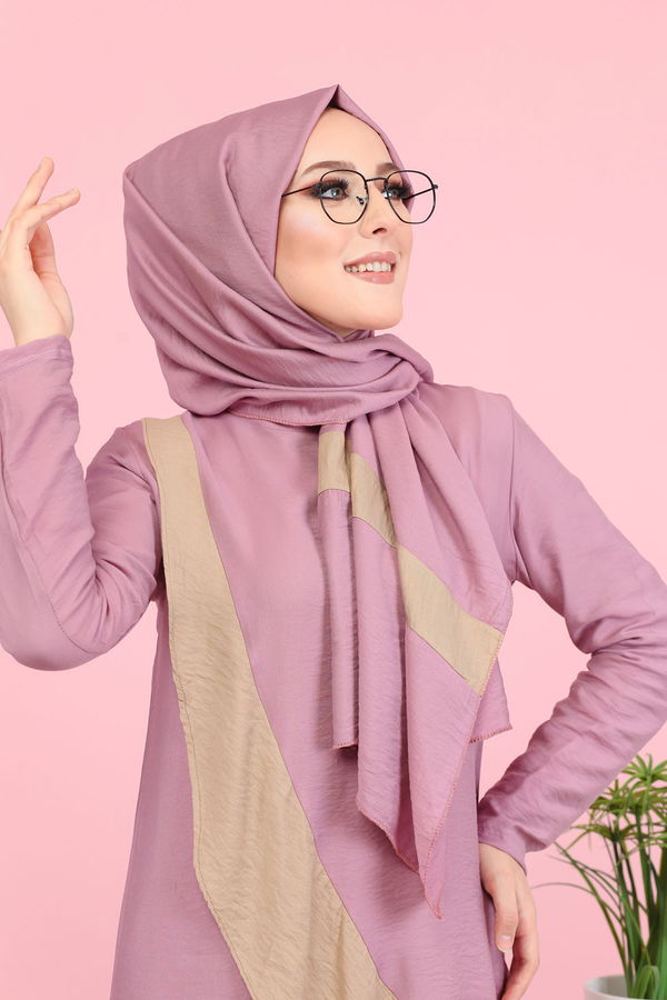 3043 TUNİK PANTOLON ŞAL Pembe - 3043