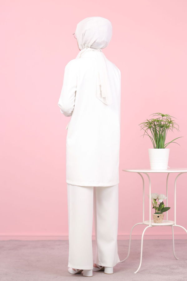 CEKET PANTOLON Beyaz - 8398