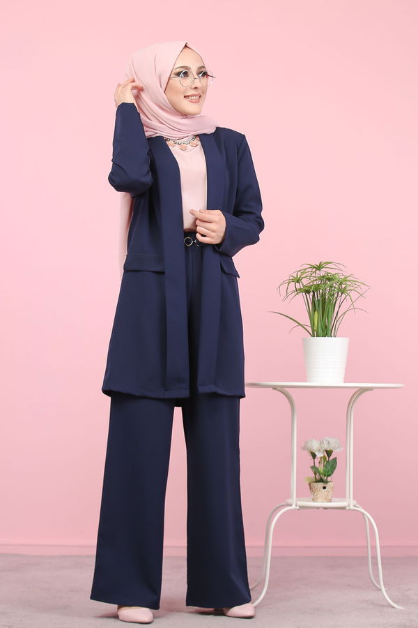 CEKET PANTOLON Lacivert - 8398