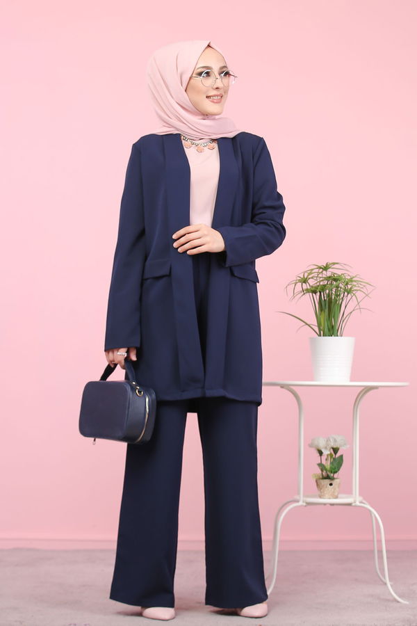 CEKET PANTOLON Lacivert - 8398