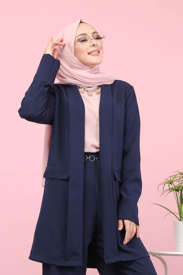 CEKET PANTOLON Lacivert - 8398