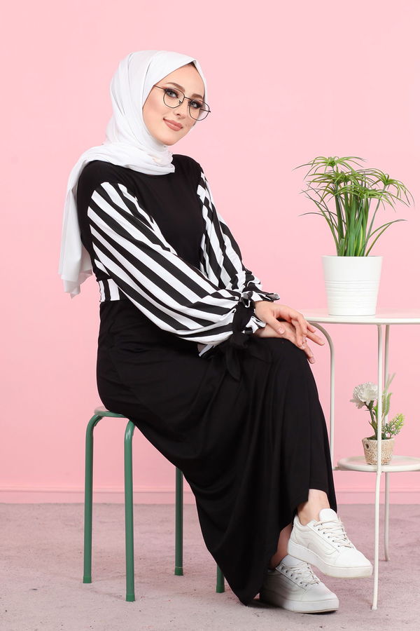 5261 ELBİSE Siyah - 5261 SİYAH