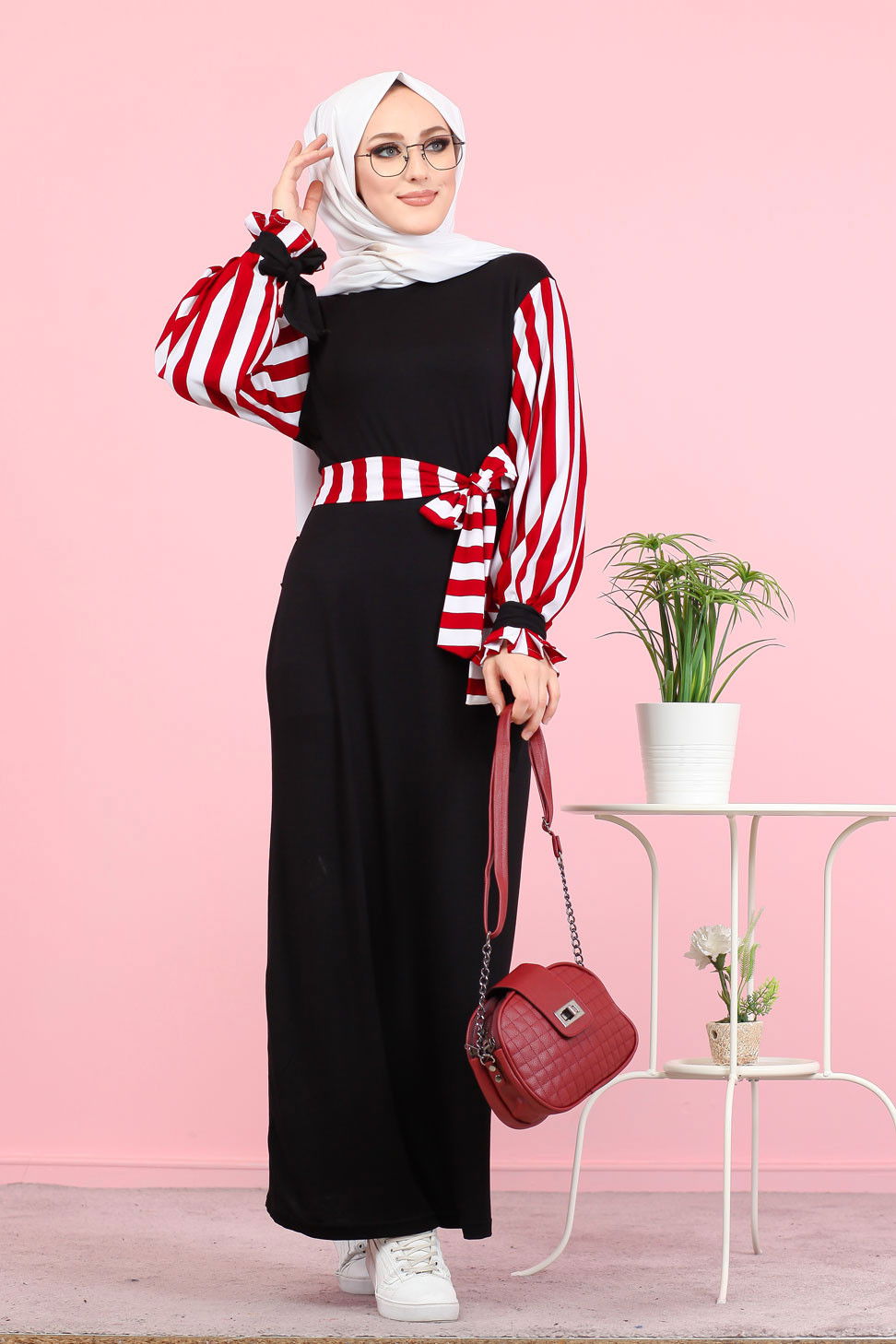 5261 ELBİSE Bordo - 5261