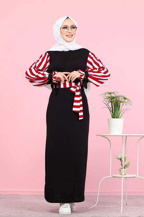 5261 ELBİSE Bordo - 5261