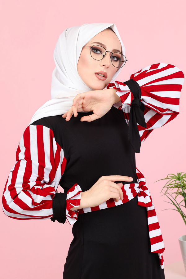 5261 ELBİSE Bordo - 5261