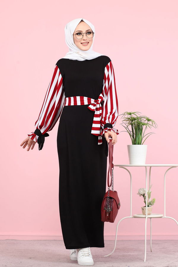 5261 ELBİSE Bordo - 5261