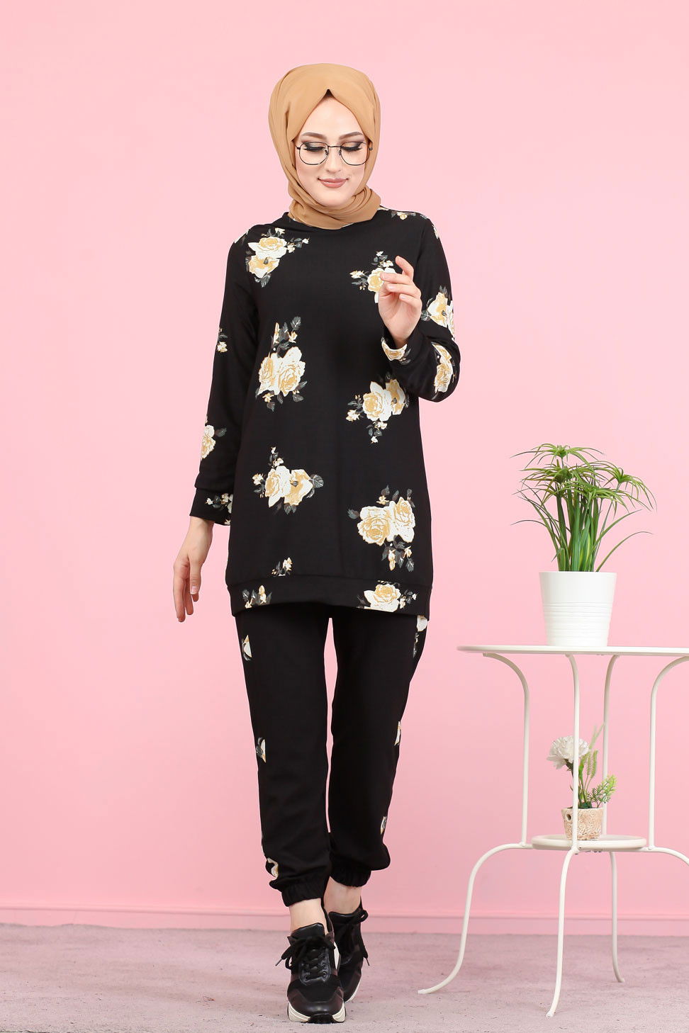3074 BLUZ TAYT KOMBİN Siyah - 3074