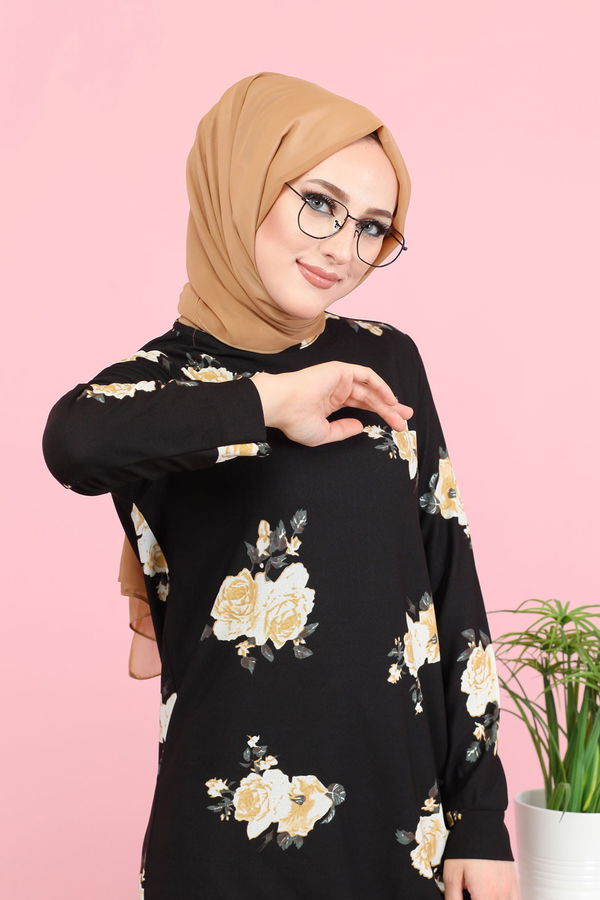 3074 BLUZ TAYT KOMBİN Siyah - 3074
