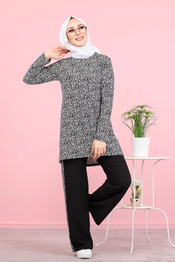 3073 TUNİK PANTOLON Siyah - 3073