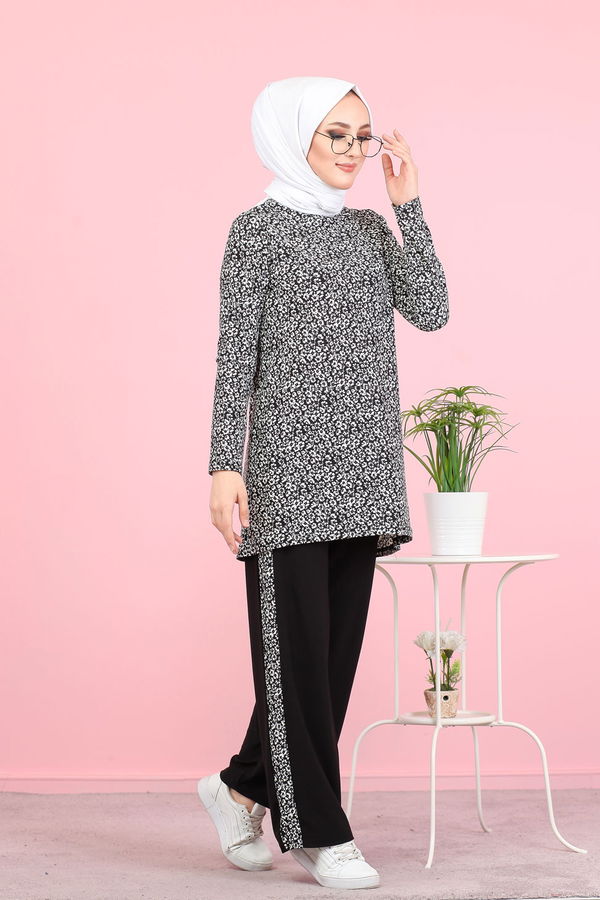 3073 TUNİK PANTOLON Siyah - 3073