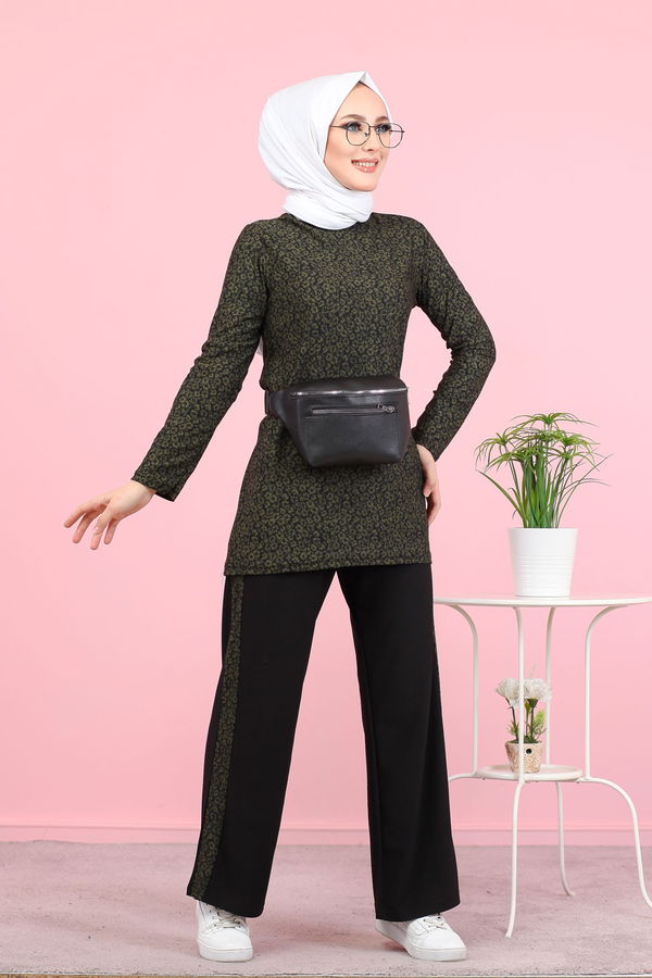 3073 TUNİK PANTOLON Haki - 3073 HAKİ
