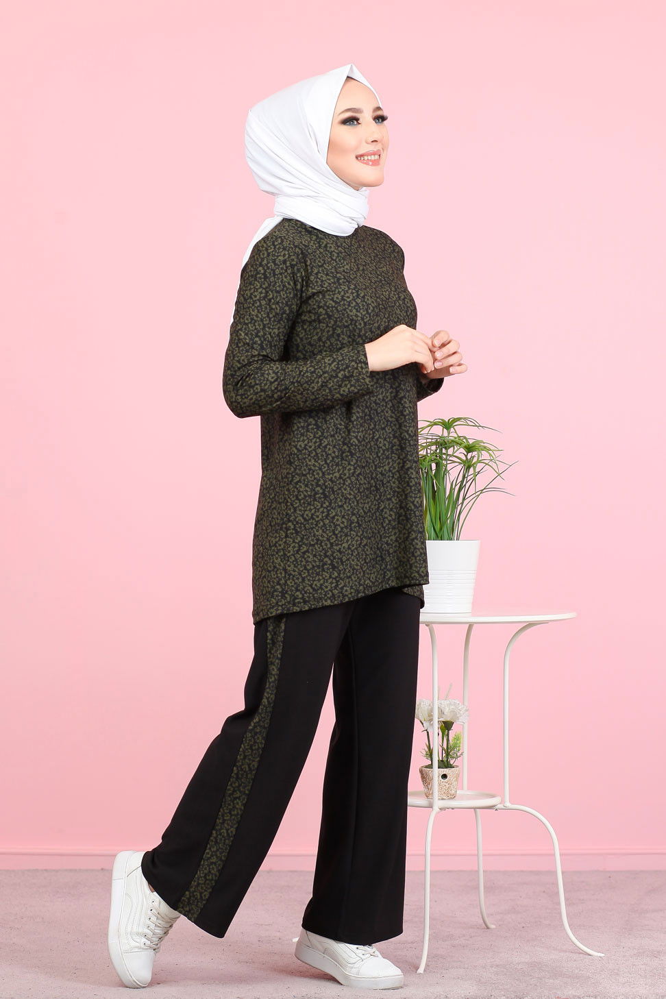 3073 TUNİK PANTOLON Haki - 3073 HAKİ