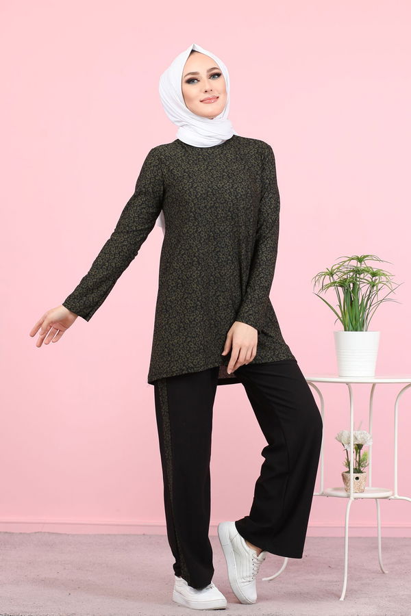 3073 TUNİK PANTOLON Haki - 3073 HAKİ
