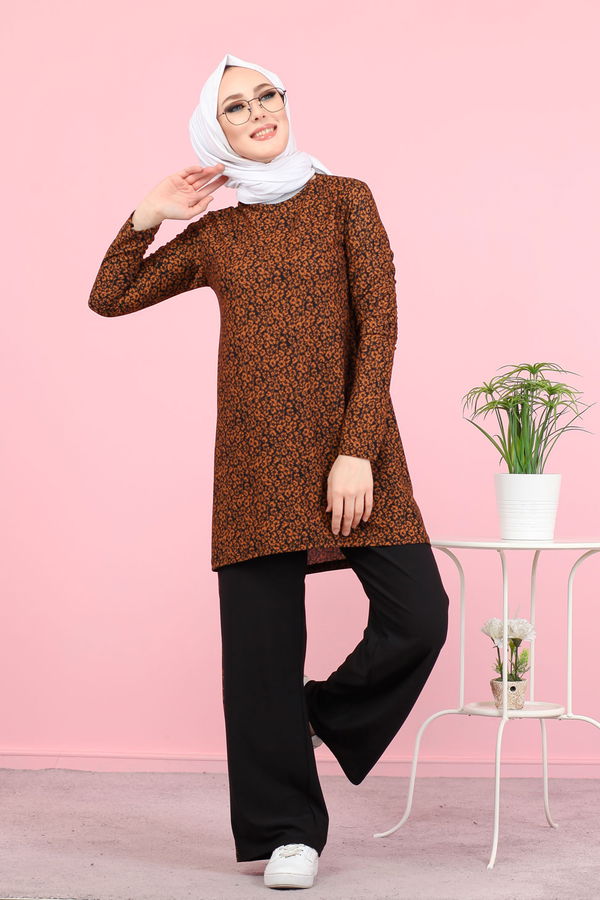 3073 TUNİK PANTOLON Taba - 3073