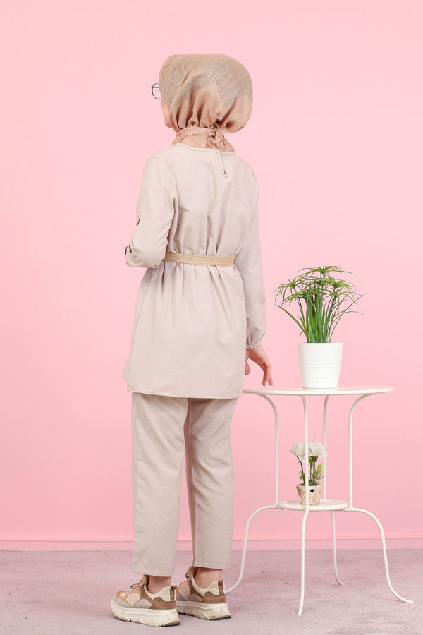 8356 TUNIK PANTOLON Bej - 8356