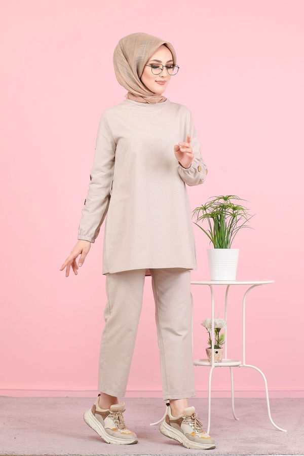 8356 TUNIK PANTOLON Bej - 8356