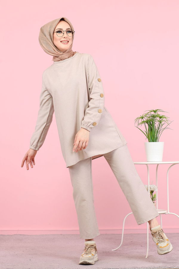 8356 TUNIK PANTOLON Bej - 8356