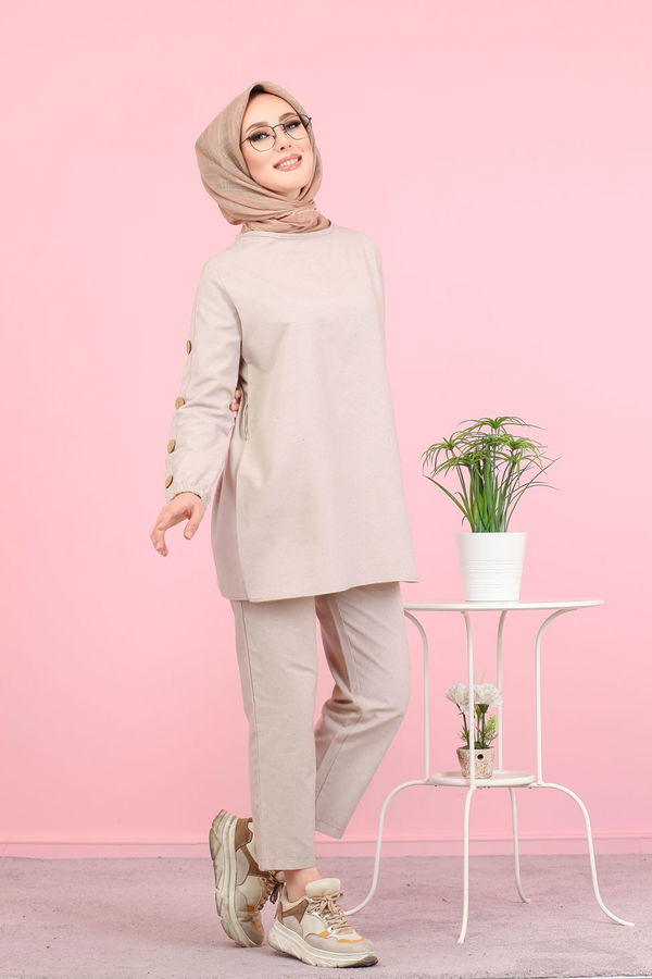 8356 TUNIK PANTOLON Bej - 8356
