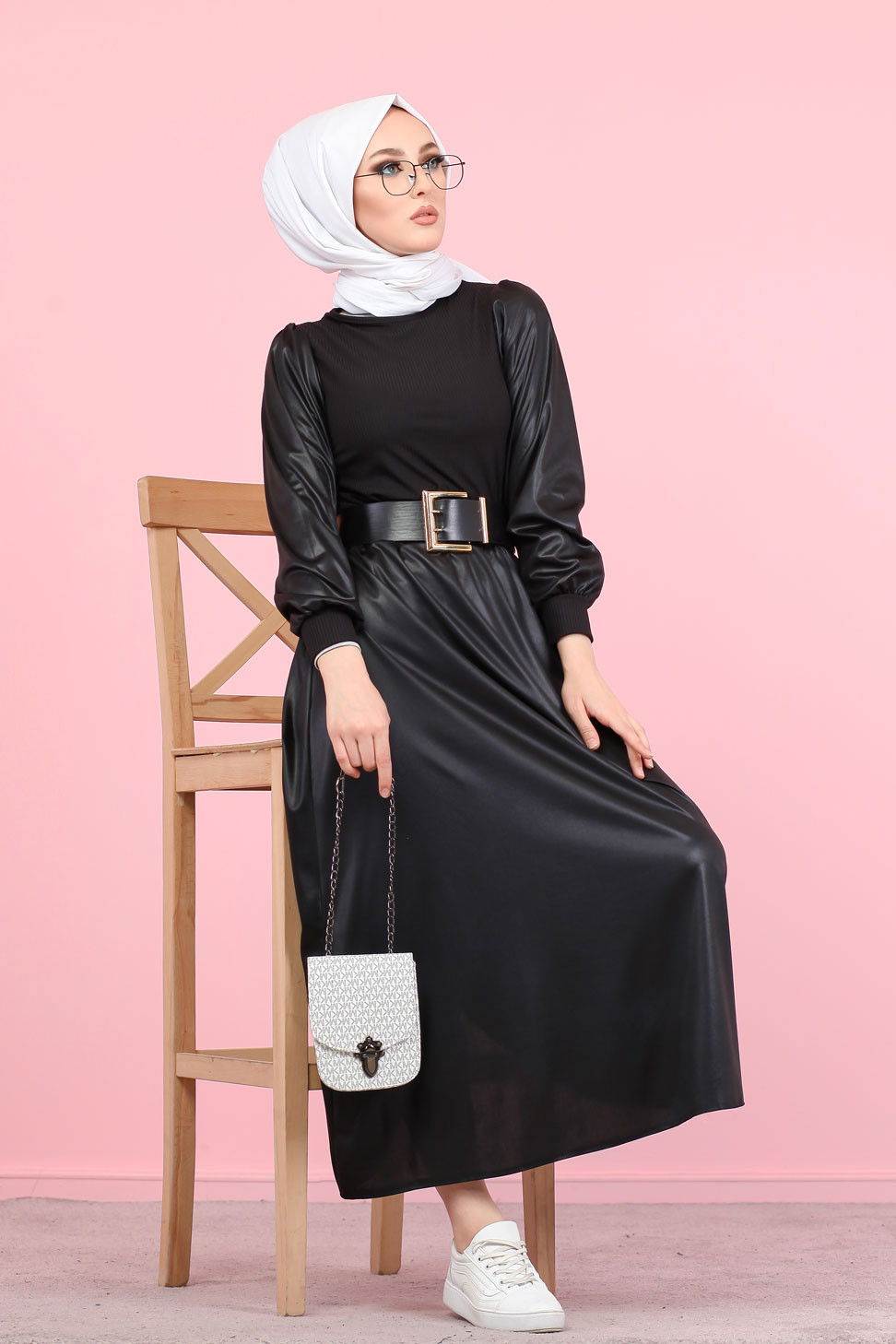 Bluz Etek Kombin  Siyah - 1348