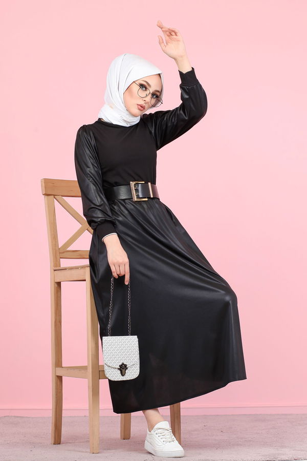 Bluz Etek Kombin  Siyah - 1348