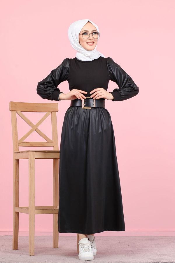 Bluz Etek Kombin  Siyah - 1348