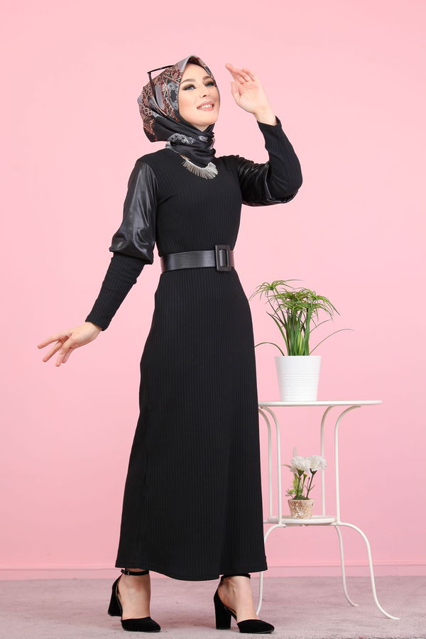 Elbise Siyah Siyah - 1353 SİYAH