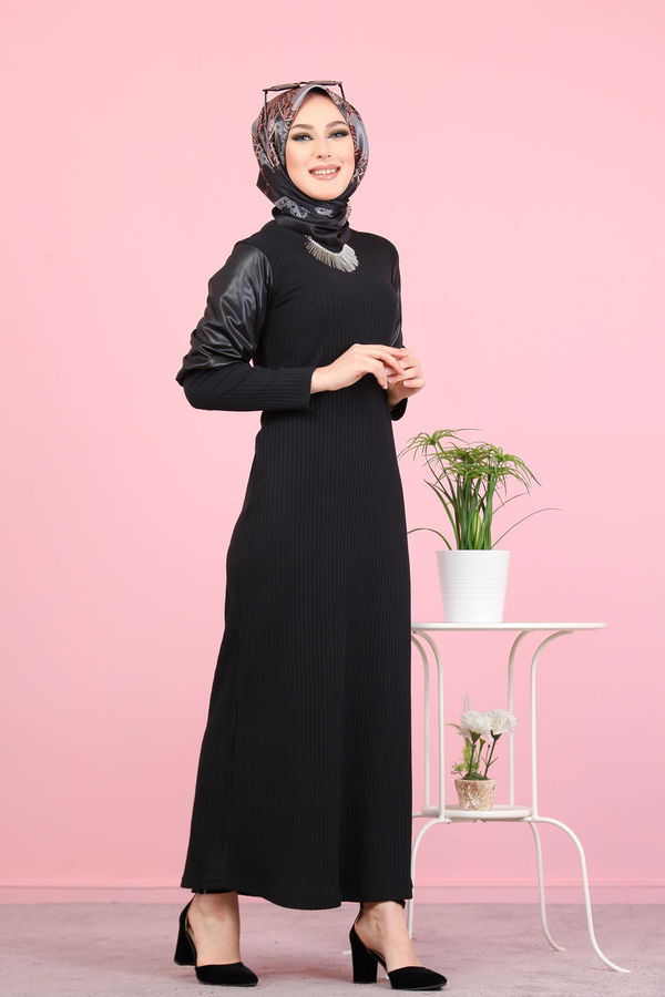 Elbise Siyah Siyah - 1353 SİYAH