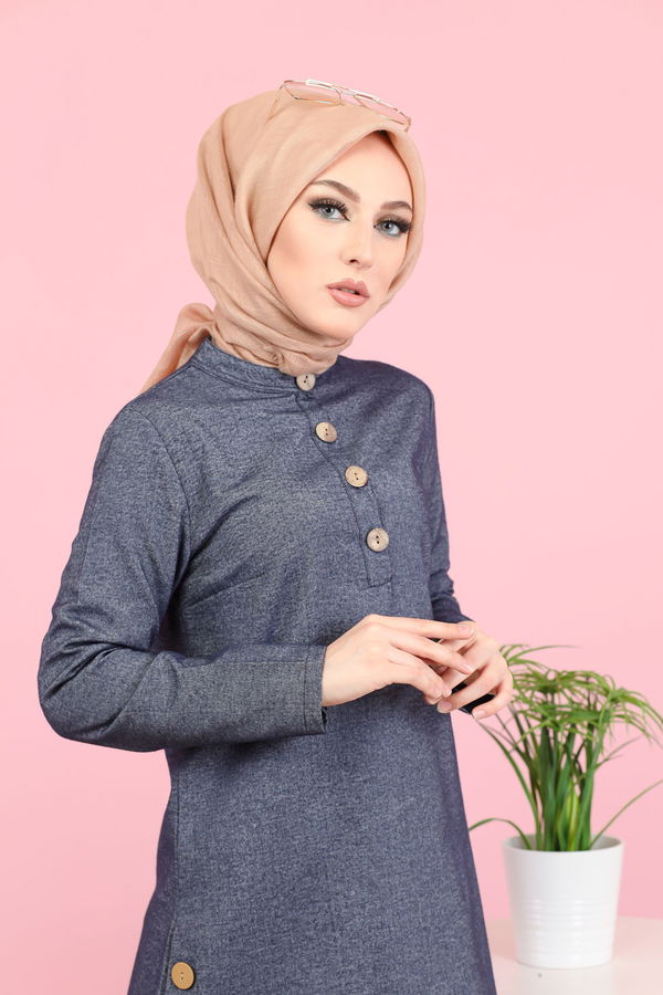 3014 Tunik Pantolon Antrasit - 3014