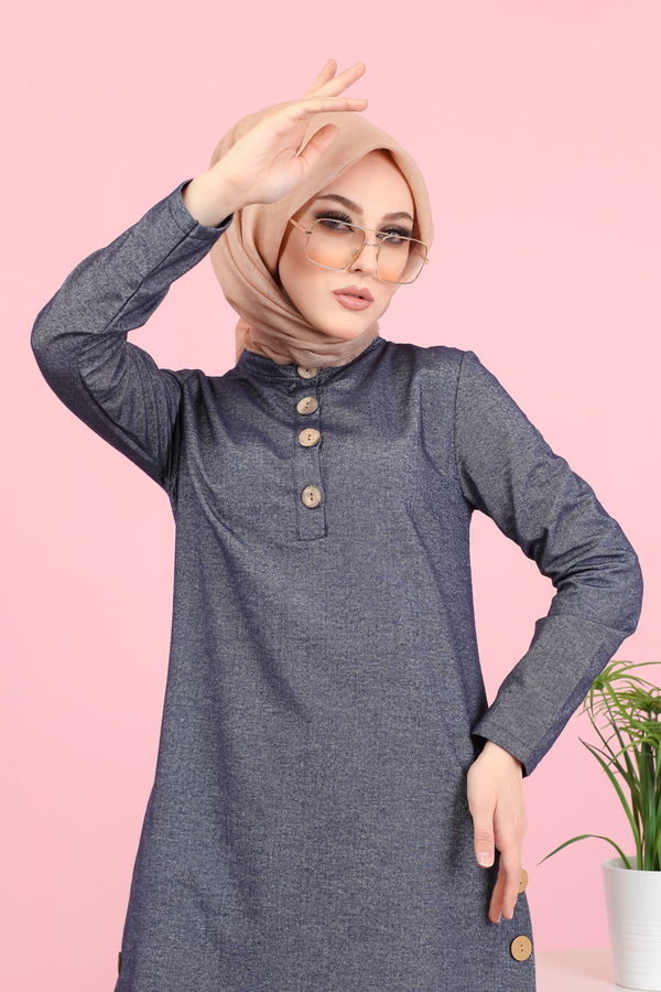 3014 Tunik Pantolon Antrasit - 3014