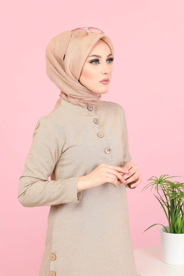 3014 Tunik Pantolon Vizon - 3014 VİZON