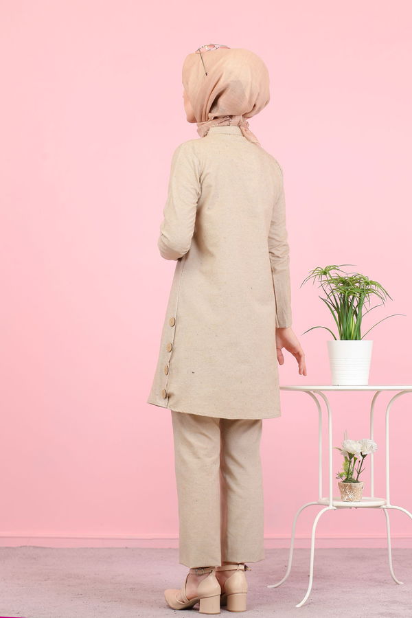 3014 Tunik Pantolon Vizon - 3014 VİZON