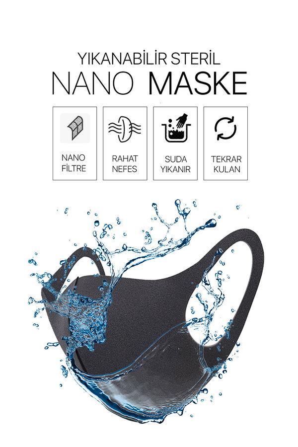 Siyah 8483 MASKE - 8483 SİYAH