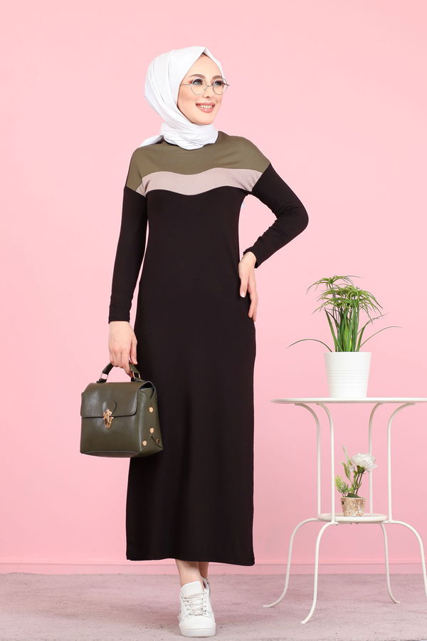 3081 GARNİLİ TUNİK Haki - 3081