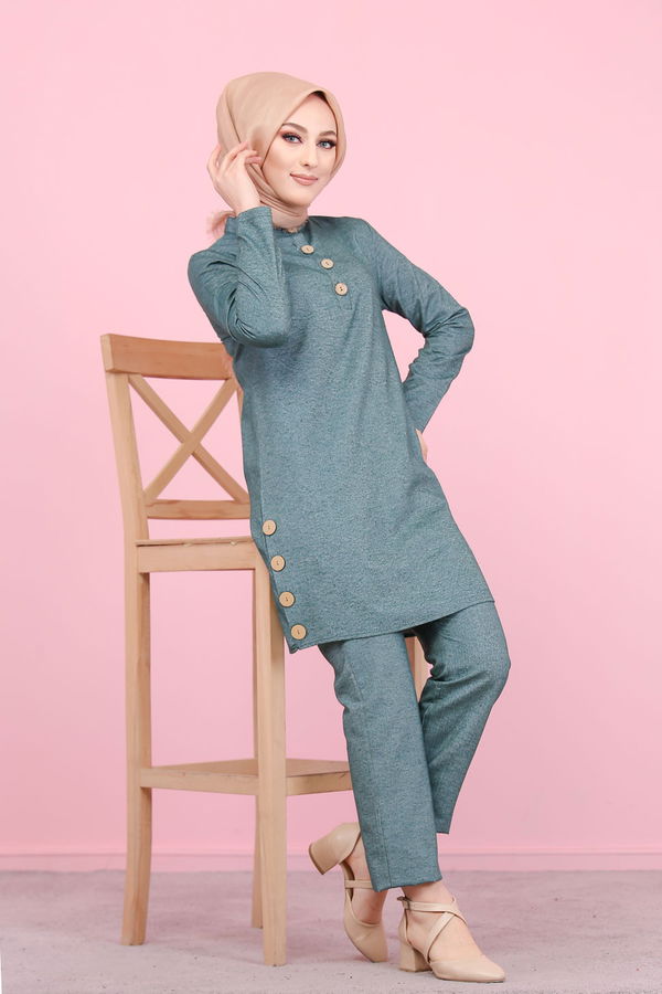 3014 Tunik Pantolon Yeşil - 3014