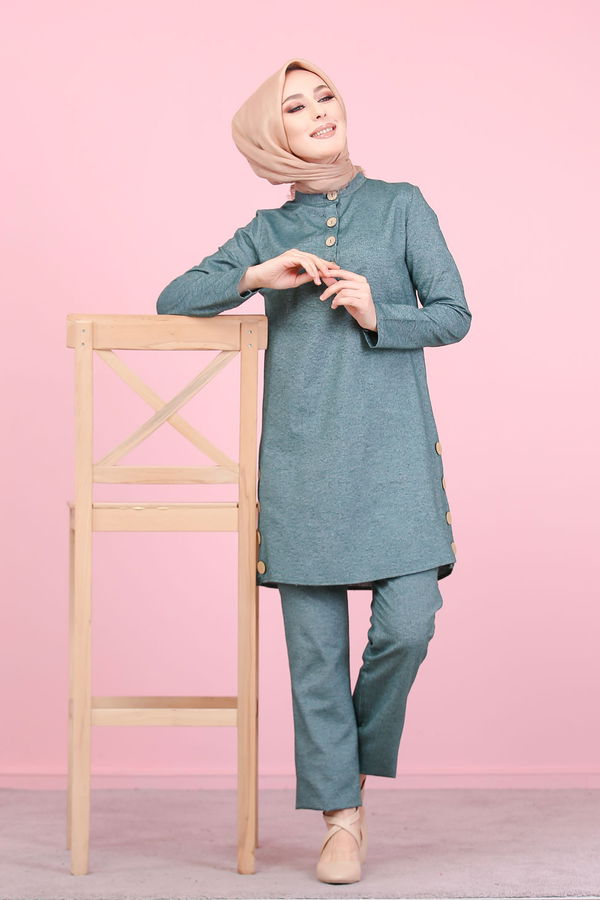 3014 Tunik Pantolon Yeşil - 3014