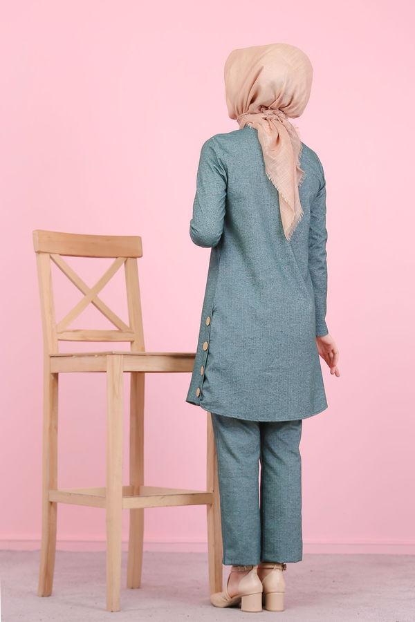3014 Tunik Pantolon Yeşil - 3014