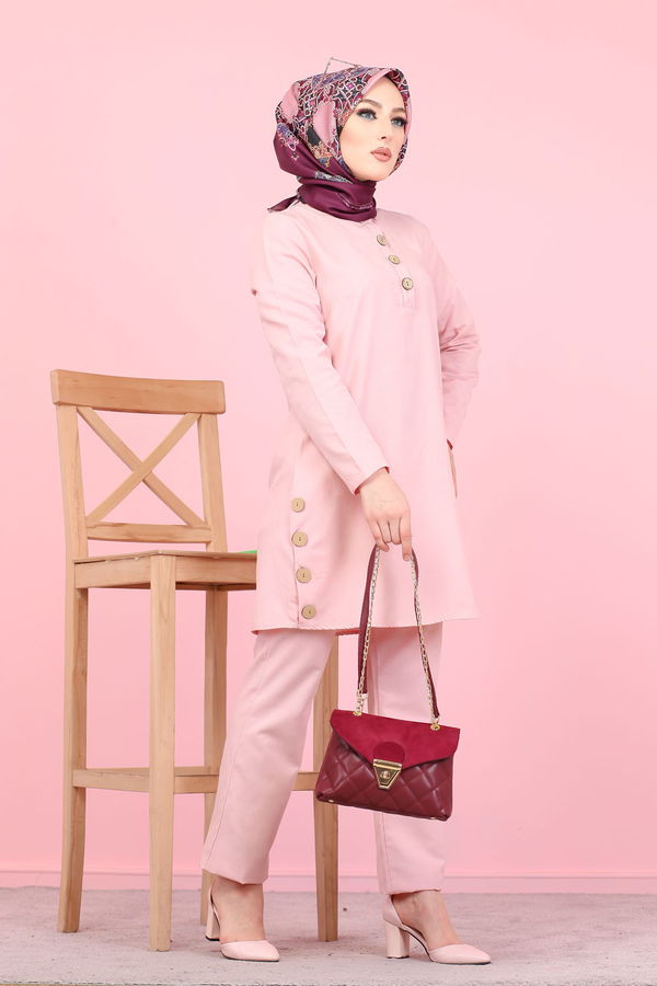 Tunik Pantolon Pembe - 8432