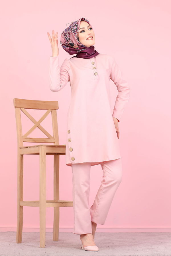 Tunik Pantolon Pembe - 8432