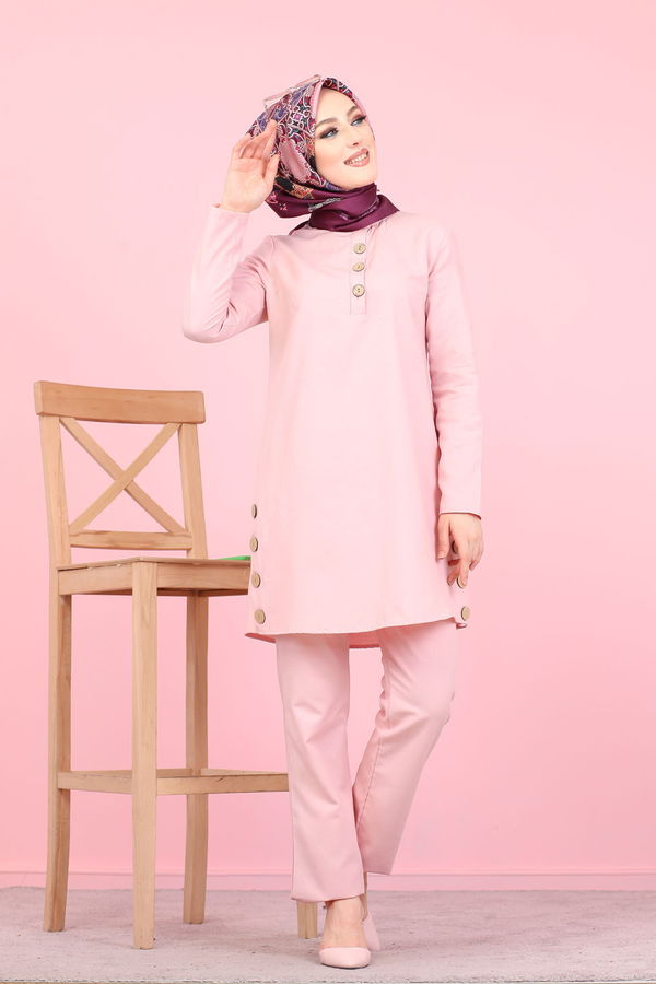 Tunik Pantolon Pembe - 8432