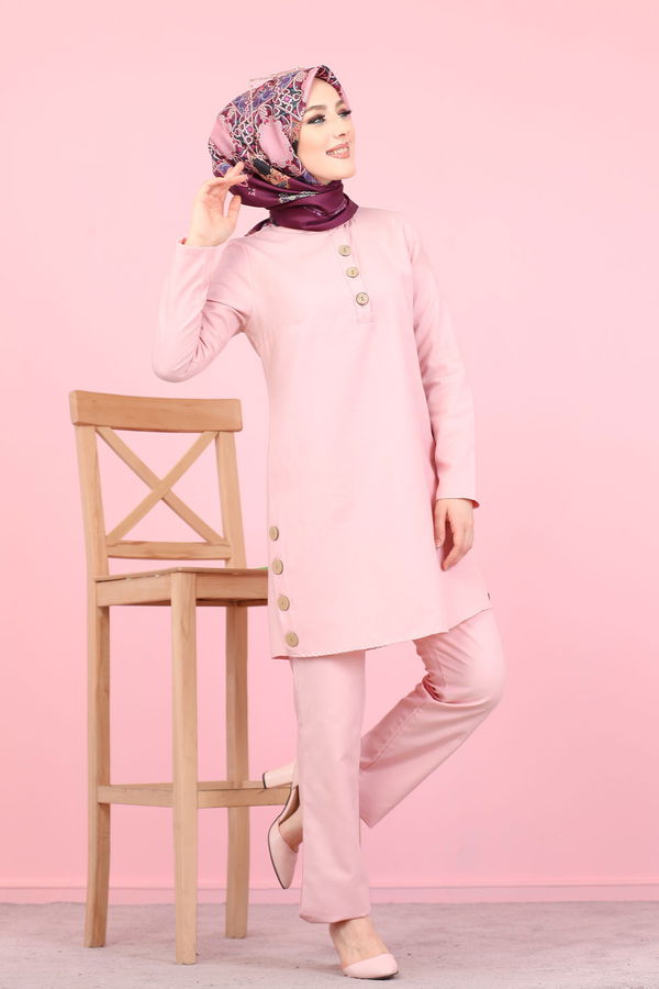 Tunik Pantolon Pembe - 8432