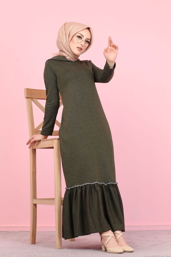 Elbise Siyah  Haki - 5159 HAKİ