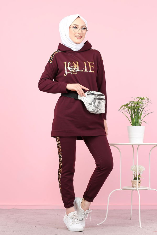 Tunık + Pantolon Mor - 8328 MOR