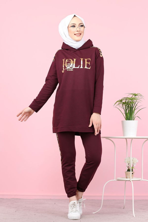 Tunık + Pantolon Mor - 8328 MOR
