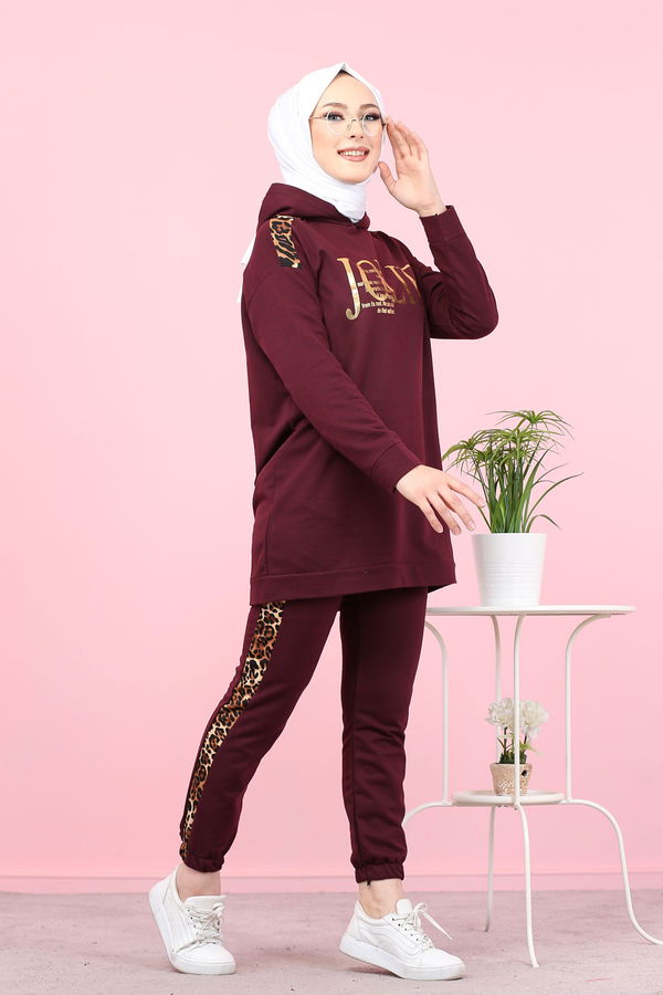 Tunık + Pantolon Mor - 8328 MOR