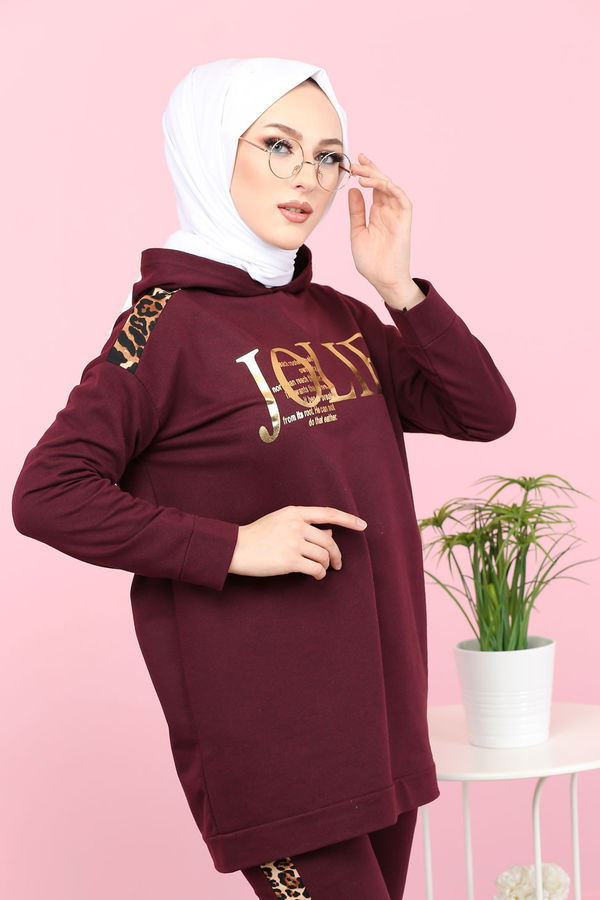 Tunık + Pantolon Mor - 8328 MOR