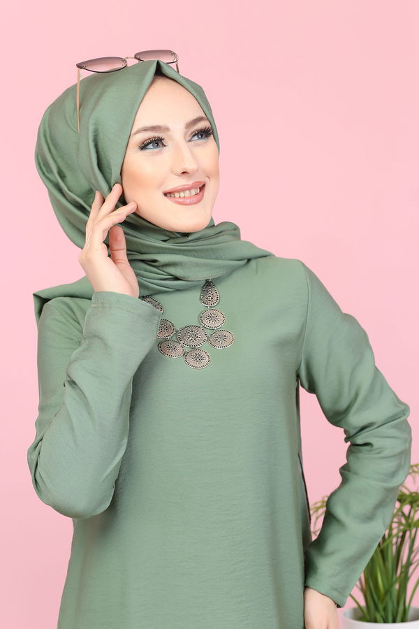 3030 TUNIK PANTOLON ŞAL Haki - 3030 HAKİ