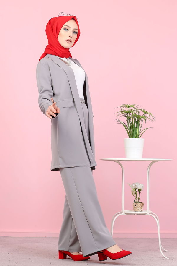 CEKET PANTOLON Gri - 8398