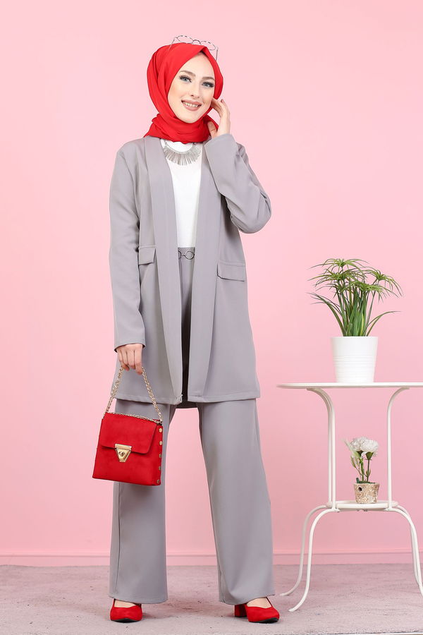 CEKET PANTOLON Gri - 8398