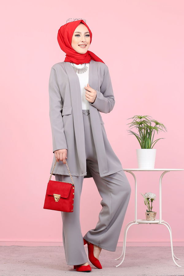 CEKET PANTOLON Gri - 8398