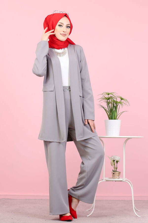 CEKET PANTOLON Gri - 8398